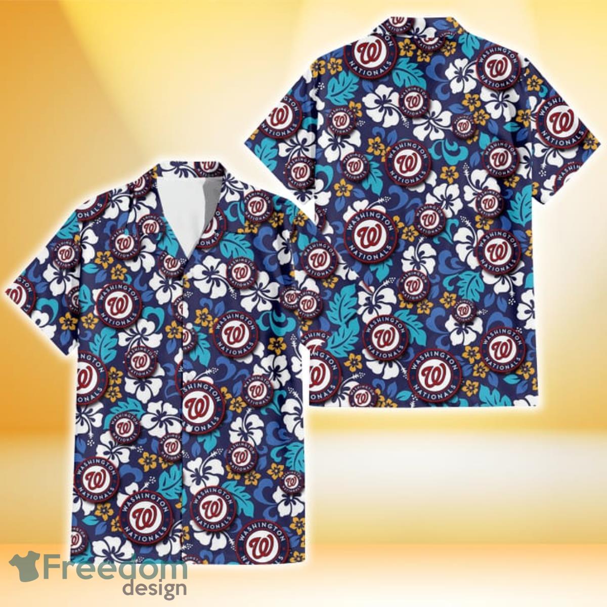 Chicago Cubs Violet Red Blue Leaf Black Background 3D Hawaiian Shirt Gift  For Fans - Freedomdesign