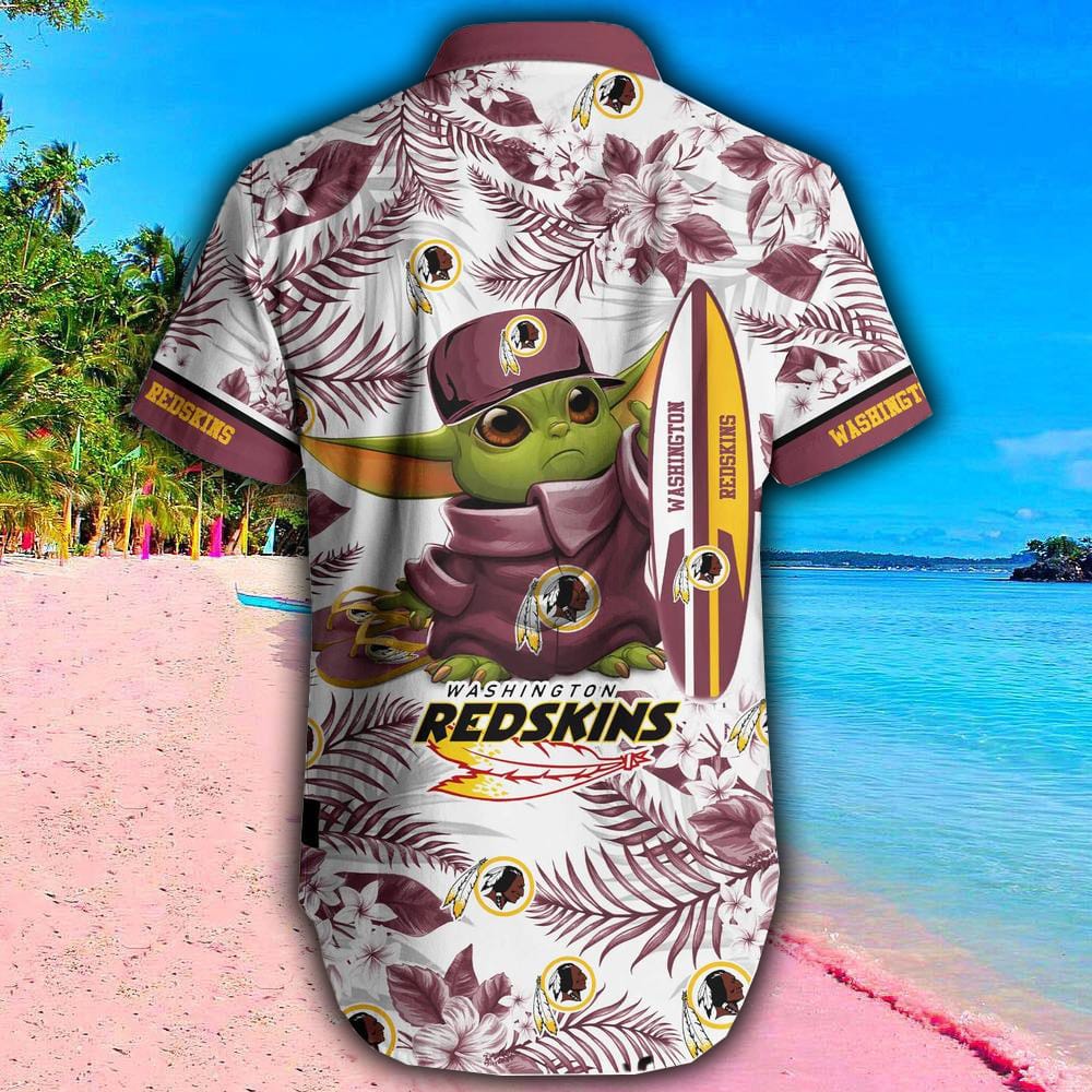 Washington Redskins NFL Short Sleeves Hawaiian 3D Shirt