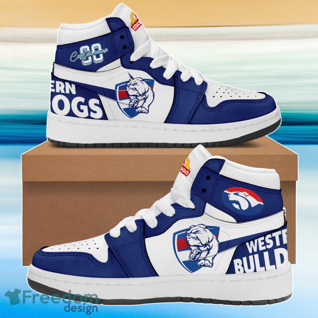 Western Bulldogs Limited Edition Air Jordan Hightop Shoes Product Photo 1