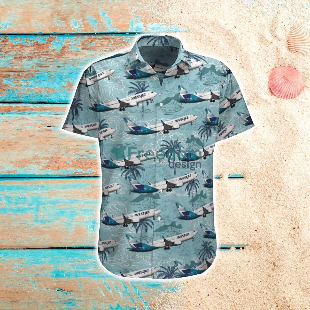 WestJet Boeing 737-8 MAX Hawaiian Shirt Best Style For Men Women Product Photo 1