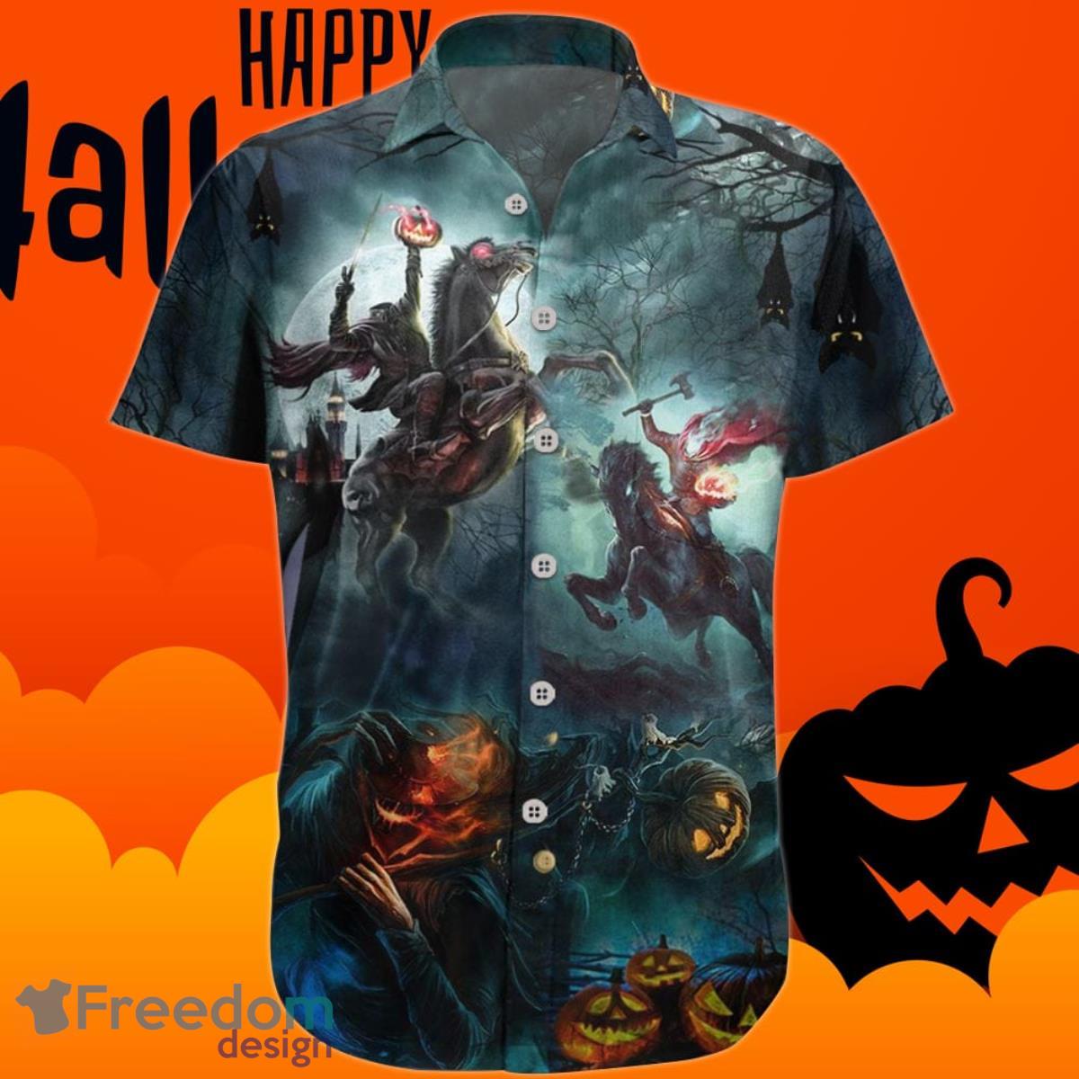 Where Is My Head Halloween Hawaiian Shirt Spooky Horror Halloween Aloha Shirt Product Photo 1