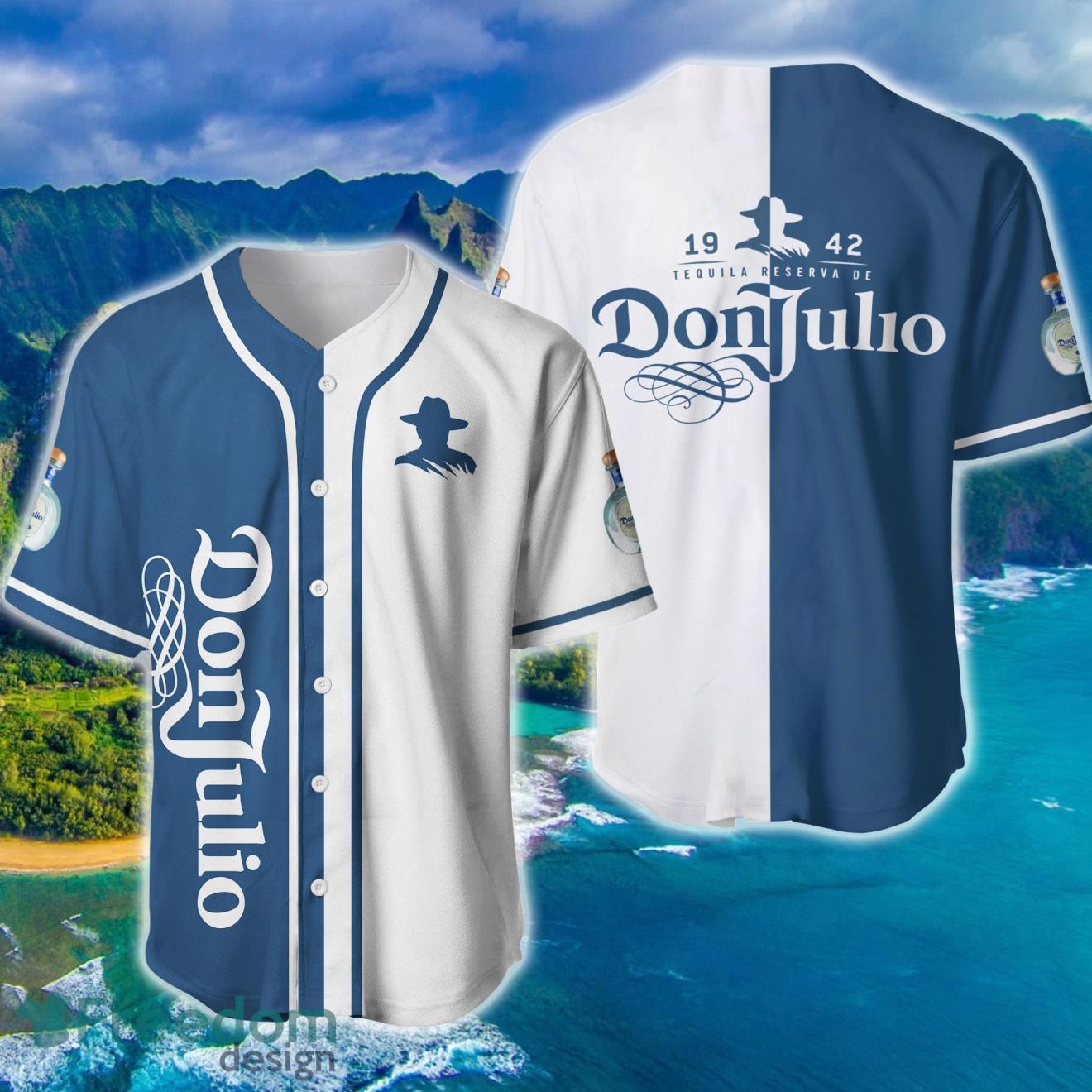 White Don Julio Baseball Jersey Product Photo 1