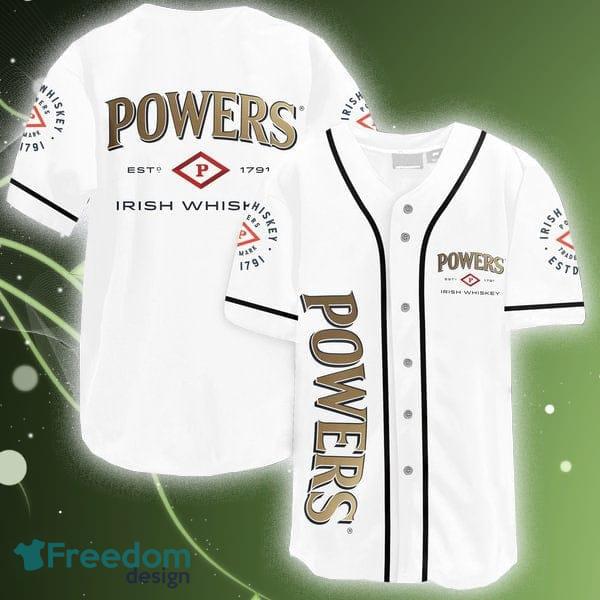 White Powers Irish Whiskey Baseball Jersey Shirt Men And Women For Fans Gift - White Powers Irish Whiskey Baseball Jersey Shirt Men And Women For Fans Gift