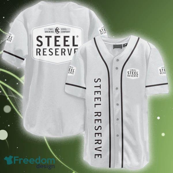 White Steel Reserve Baseball Jersey Shirt Men And Women For Fans Gift - White Steel Reserve Baseball Jersey Shirt Men And Women For Fans Gift