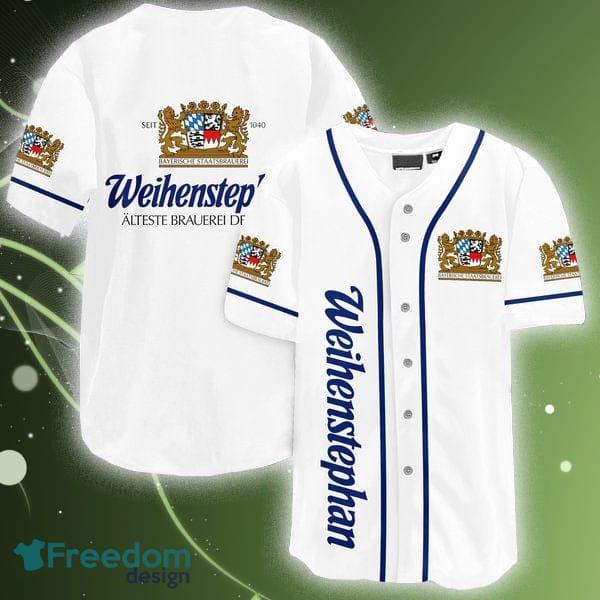 White Weihenstephaner Beer Baseball Jersey Shirt Men And Women For Fans Gift - White Weihenstephaner Beer Baseball Jersey Shirt Men And Women For Fans Gift