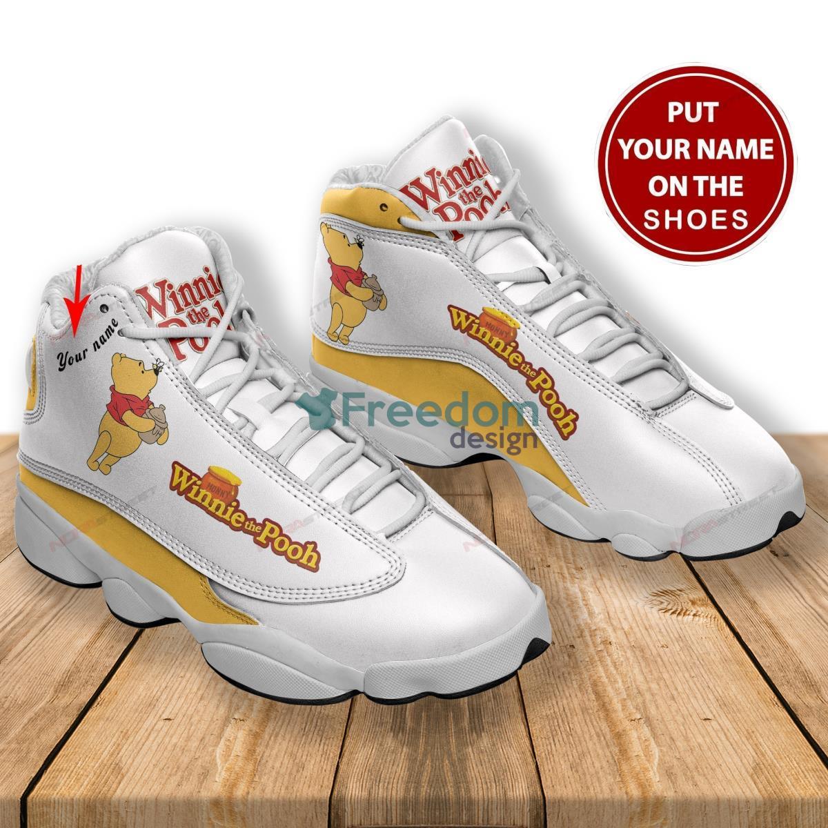 Winnie The Pooh Custom Name Air Jordan 13 Shoes Product Photo 2