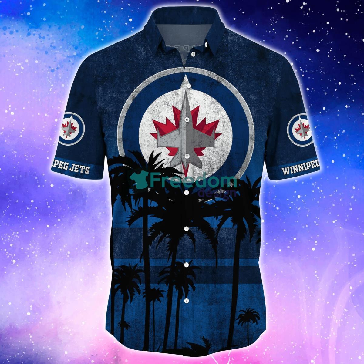 NHL Winnipeg Jets Design Logo 1 Hawaiian Shirt For Men And Women -  Freedomdesign