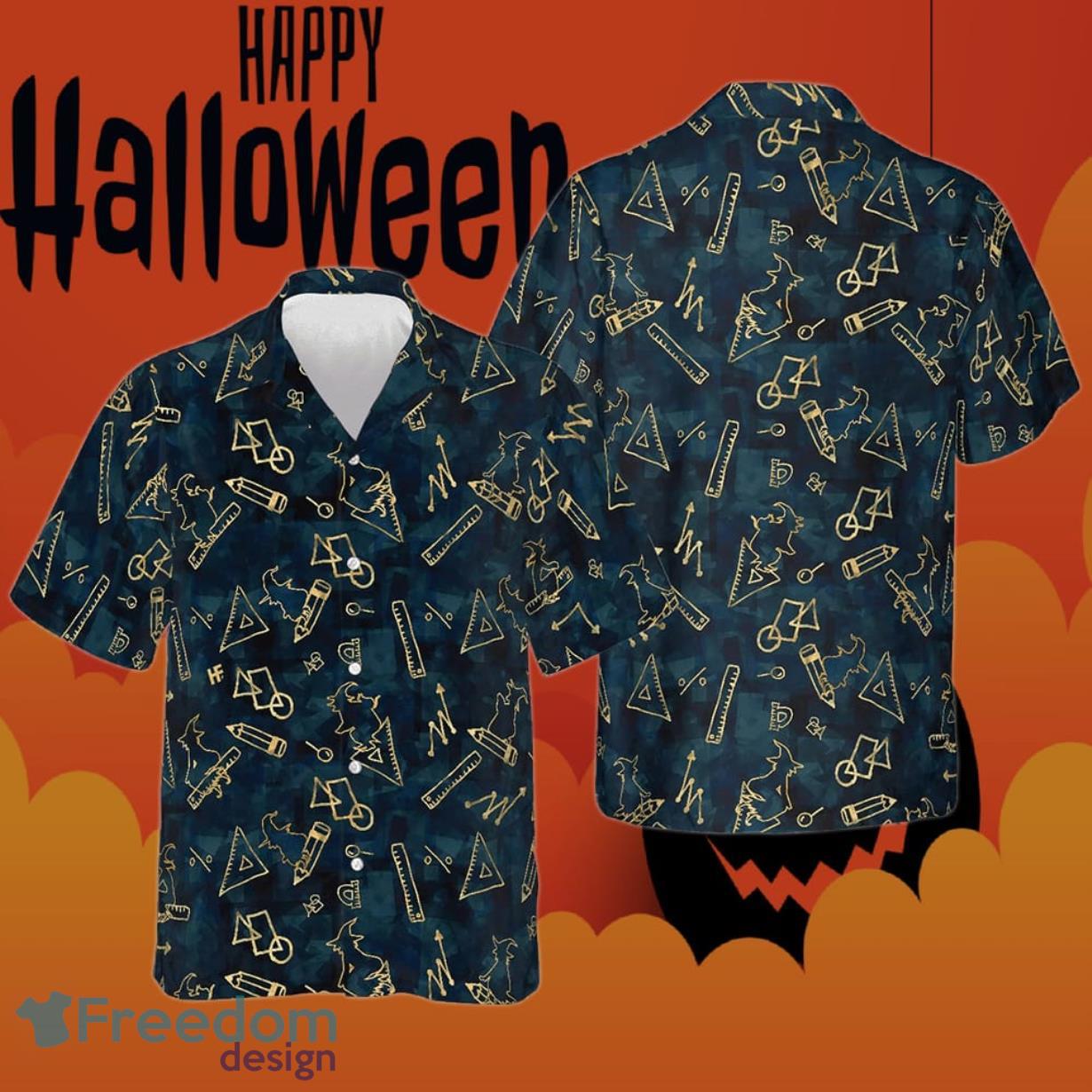 Witch Math Halloween Teacher Hawaiian Shirt Halloween Gifts For Teacher Product Photo 1