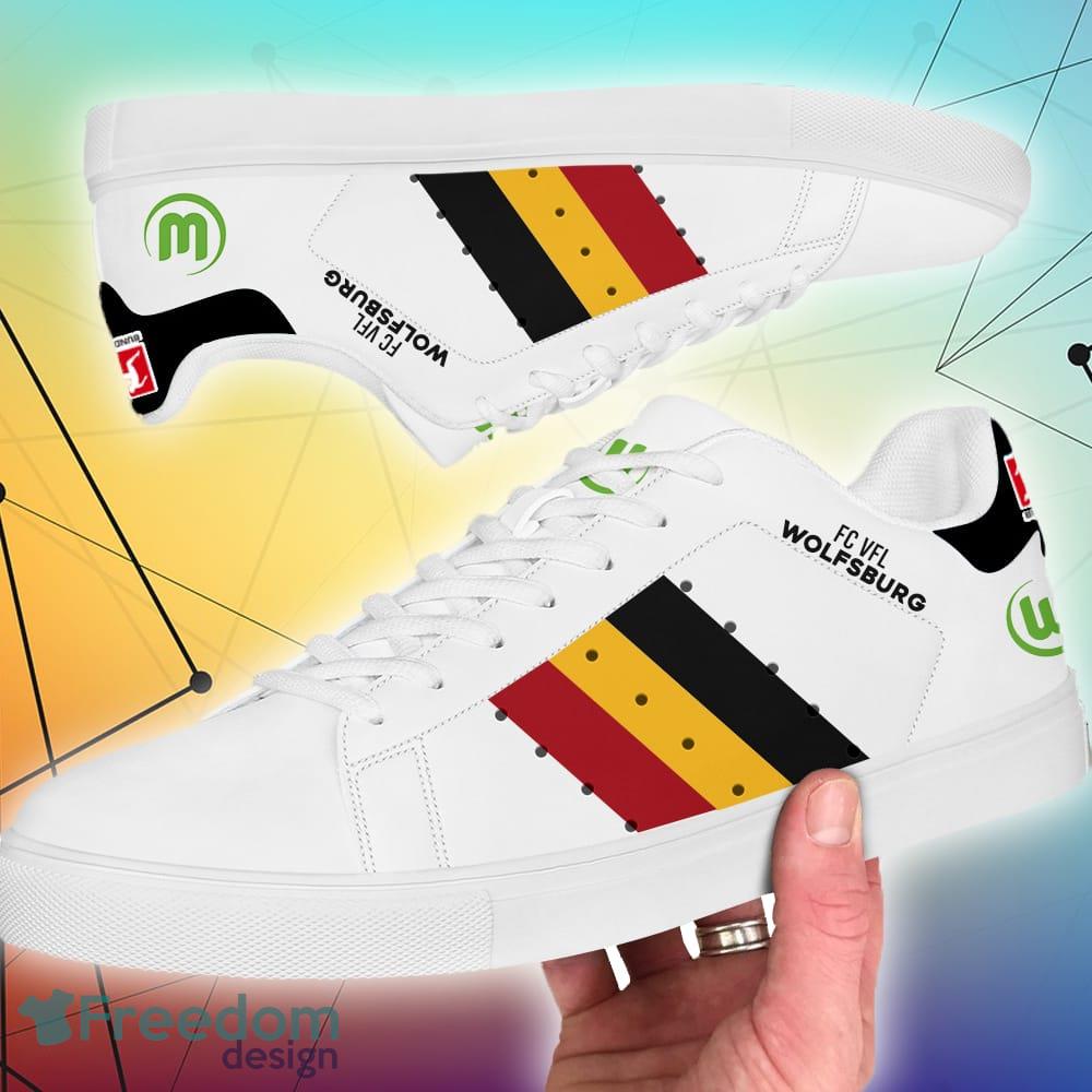 Wolfsburg-Bundesliga Logo Style 23-24 Stan Smith Shoes Skate - Wolfsburg-Bundesliga 2324 Stan Smith Shoes Skate_2