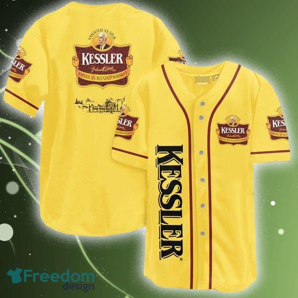 Yellow Kessler Whiskey Baseball Jersey Shirt Men And Women For Fans Gift - Yellow Kessler Whiskey Baseball Jersey Shirt Men And Women For Fans Gift