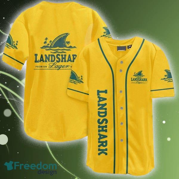 Yellow Landshark Lager Baseball Jersey Shirt Men And Women For Fans Gift - Yellow Landshark Lager Baseball Jersey Shirt Men And Women For Fans Gift