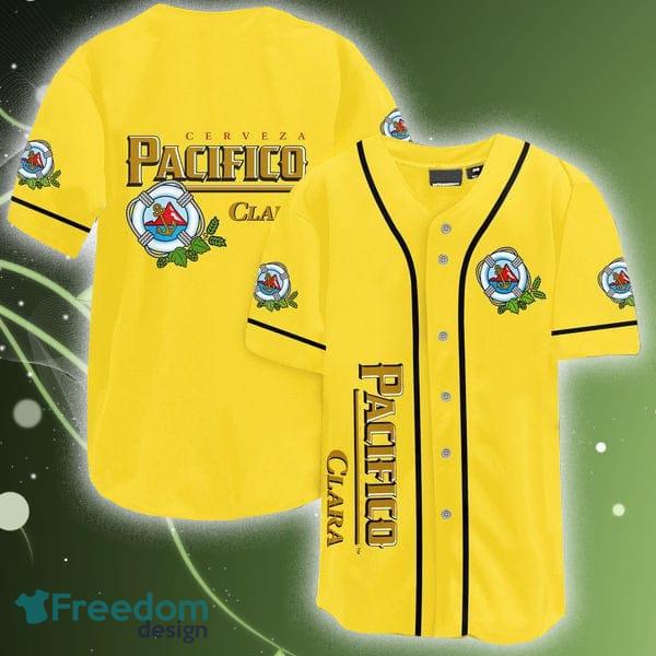 Yellow Pacifico Beer Baseball Jersey Shirt Men And Women For Fans Gift - Yellow Pacifico Beer Baseball Jersey Shirt Men And Women For Fans Gift