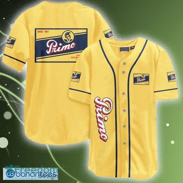 Yellow Primo Beers Baseball Jersey Shirt Men And Women For Fans Gift - Yellow Primo Beers Baseball Jersey Shirt Men And Women For Fans Gift