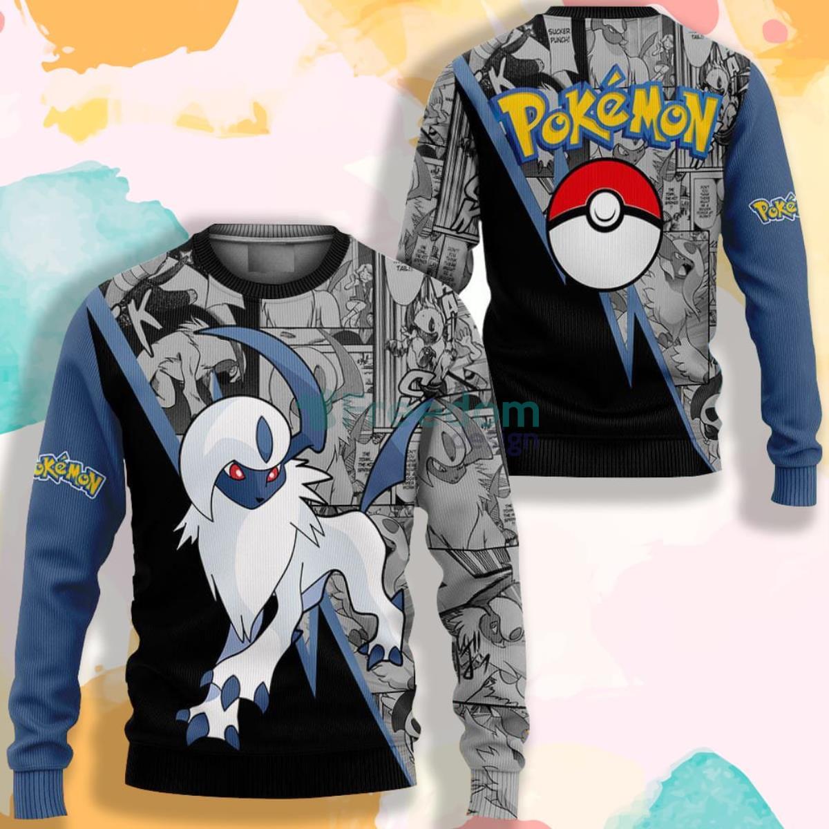Absol Anime Pokemon AOP Sweater Product Photo 1
