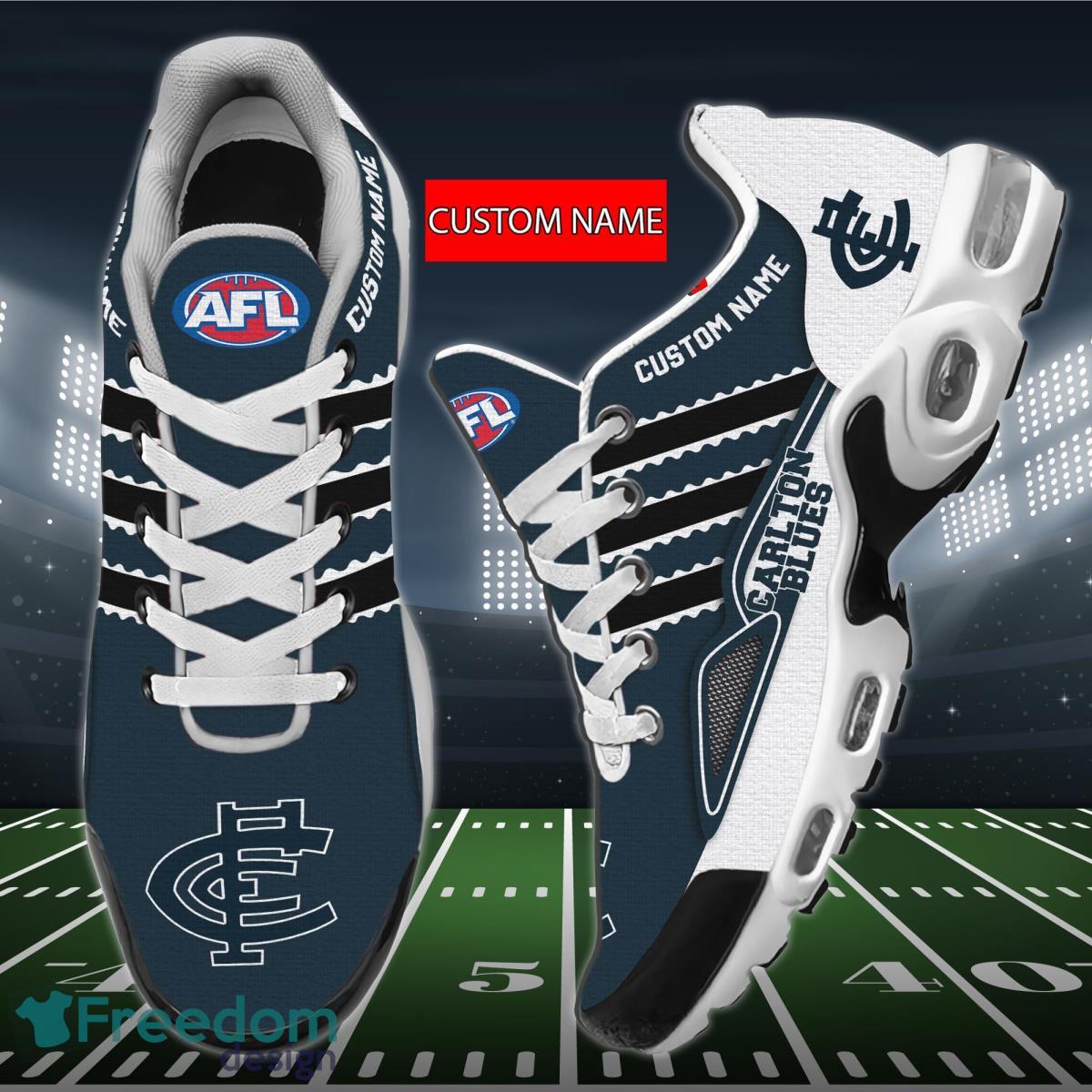 AFL Carlton Blues Air Cushion Sport Shoes Custom Name Product Photo 1