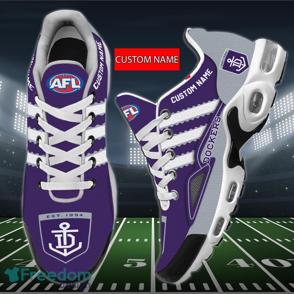 AFL Fremantle Dockers Air Cushion Sport Shoes Custom Name Product Photo 1