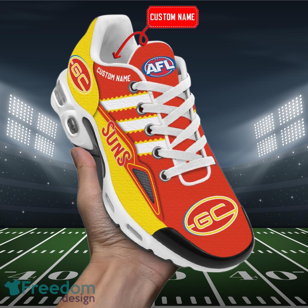 AFL Gold Coast Suns Air Cushion Sport Shoes Custom Name Product Photo 2