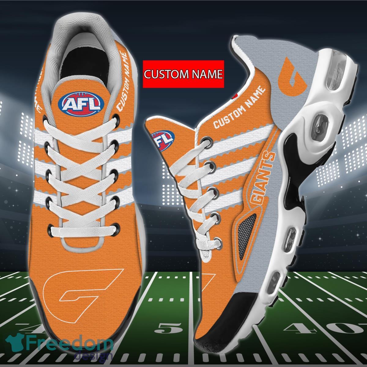 AFL Greater Western Sydney Giants Air Cushion Sport Shoes Custom Name Product Photo 1