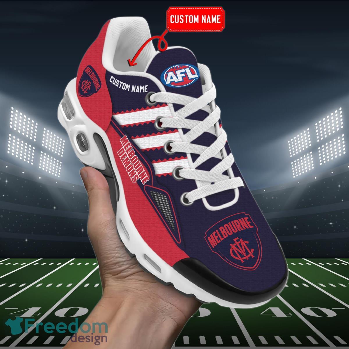 AFL Melbourne Demons Air Cushion Sport Shoes Custom Name Product Photo 2