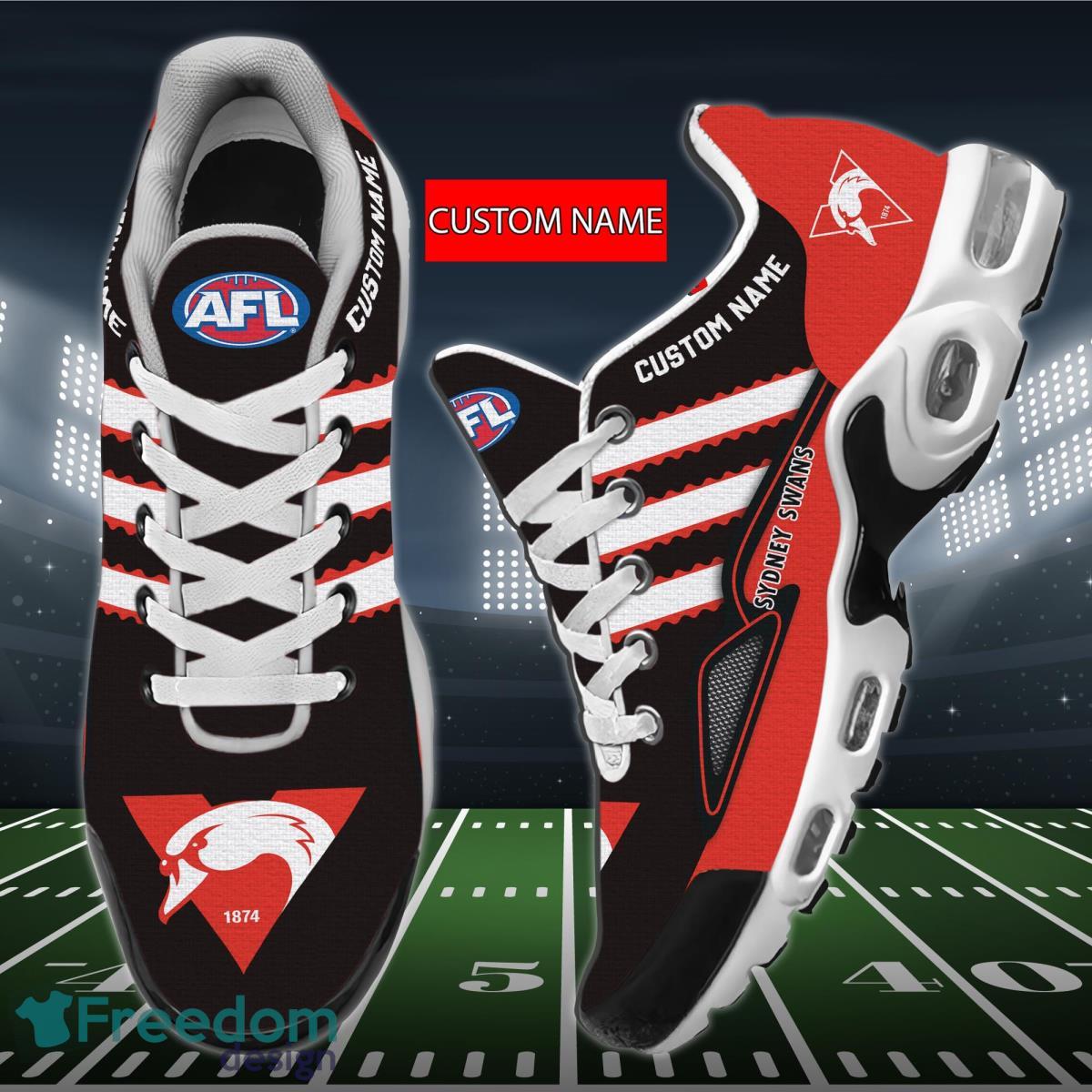 AFL Sydney Swans Air Cushion Sport Shoes Custom Name Product Photo 1