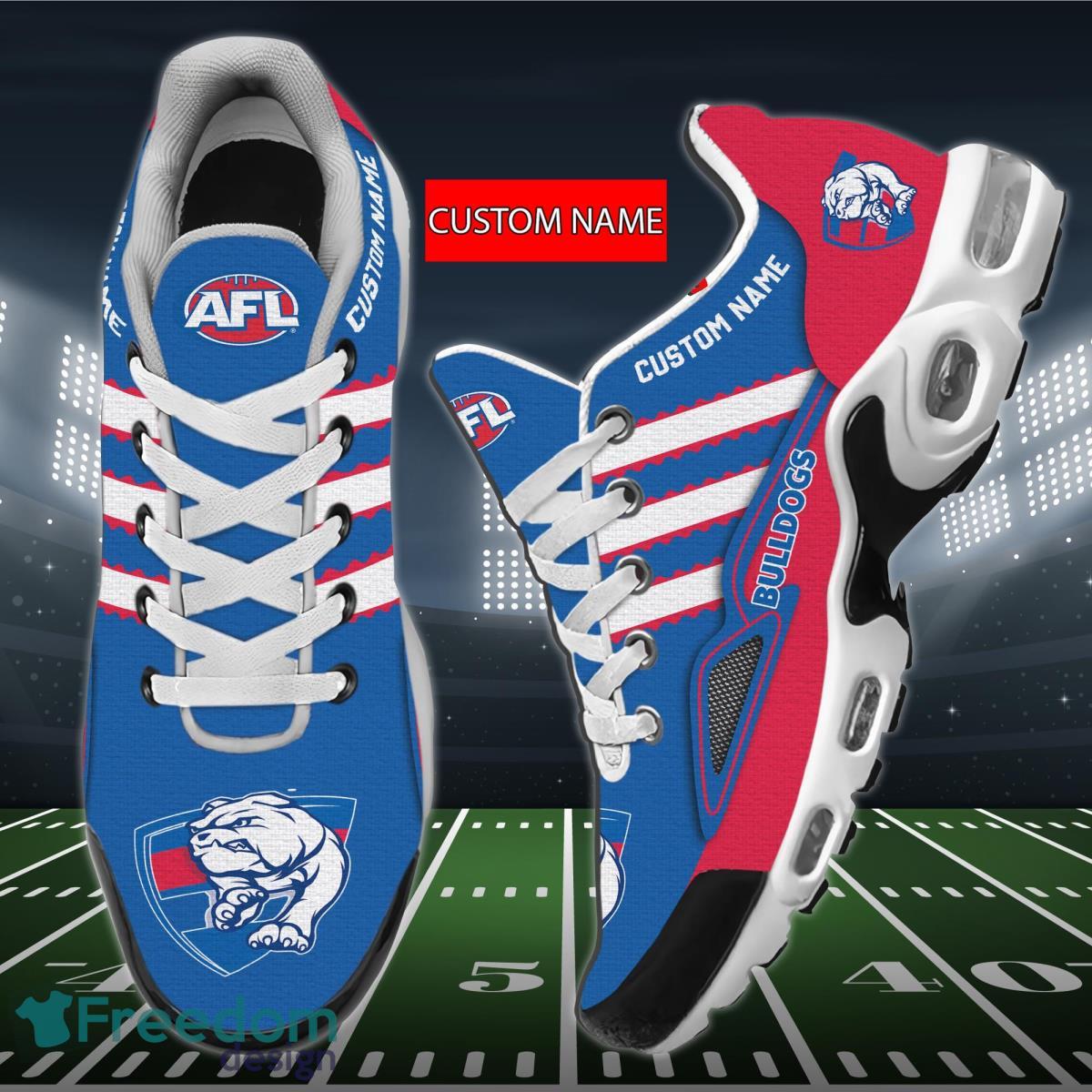AFL Western Bulldogs Air Cushion Sport Shoes Custom Name Product Photo 1