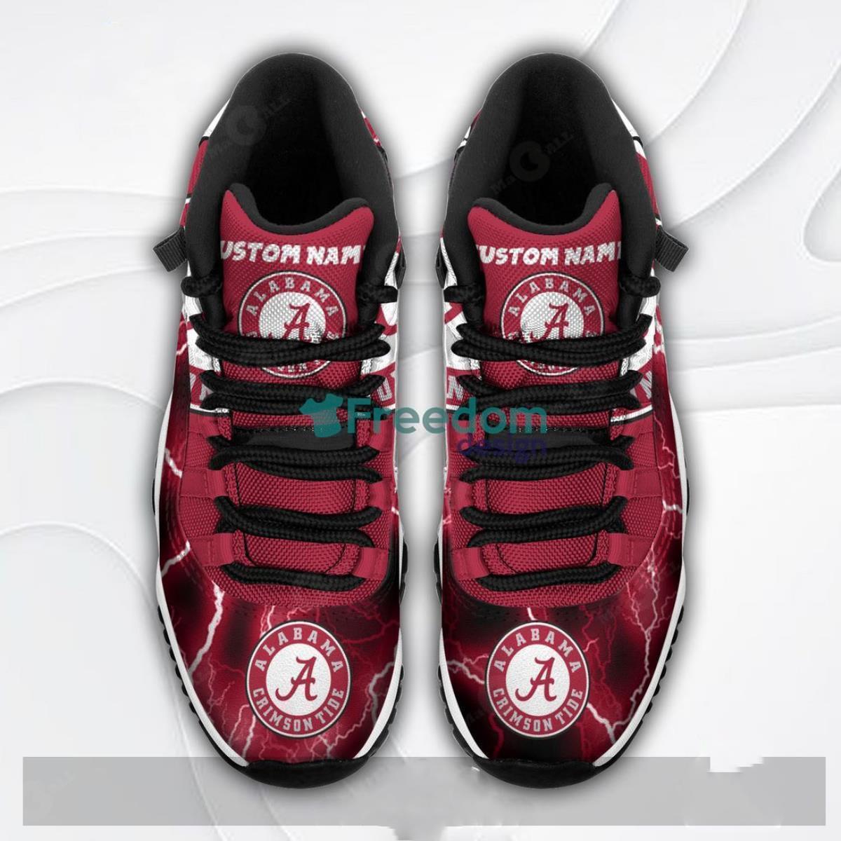 Alabama Crimson Tide Air Jordan 11 Custom Name Shoes For Men Women Product Photo 2