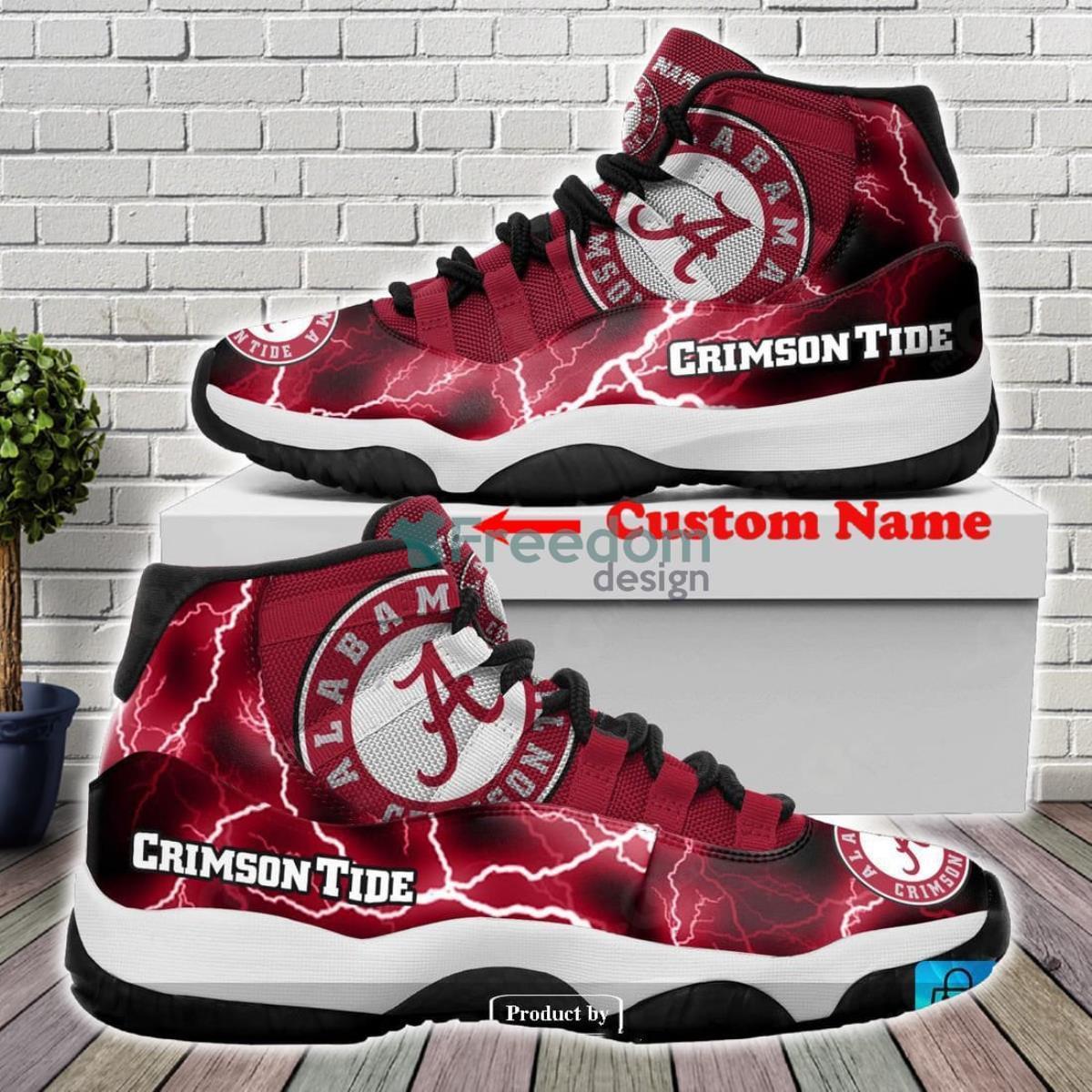 Alabama Crimson Tide Air Jordan 11 Custom Name Shoes Product Photo 1