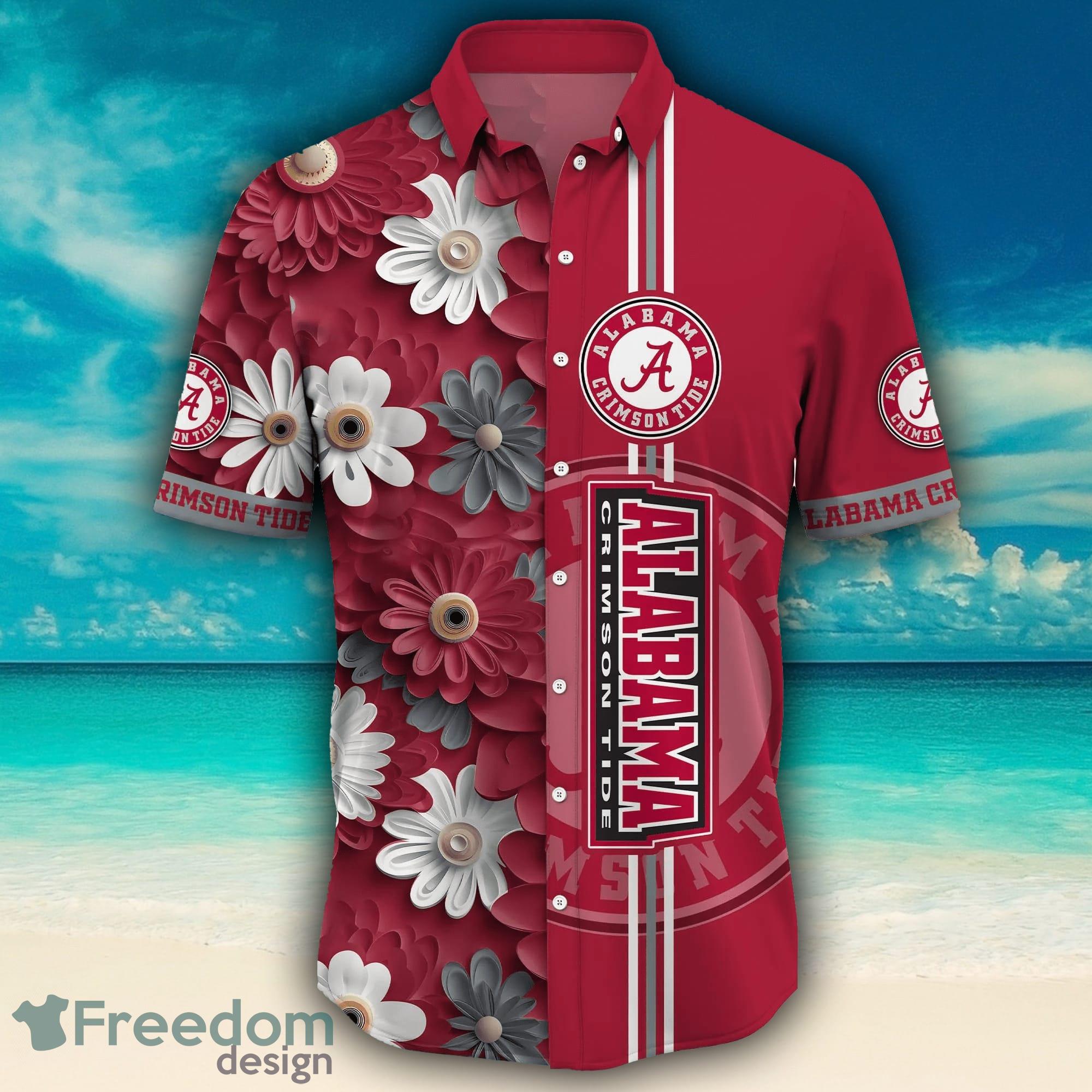 Alabama Crimson Tide NCAA Flower Cheap Hawaiian Shirt 3D Shirt