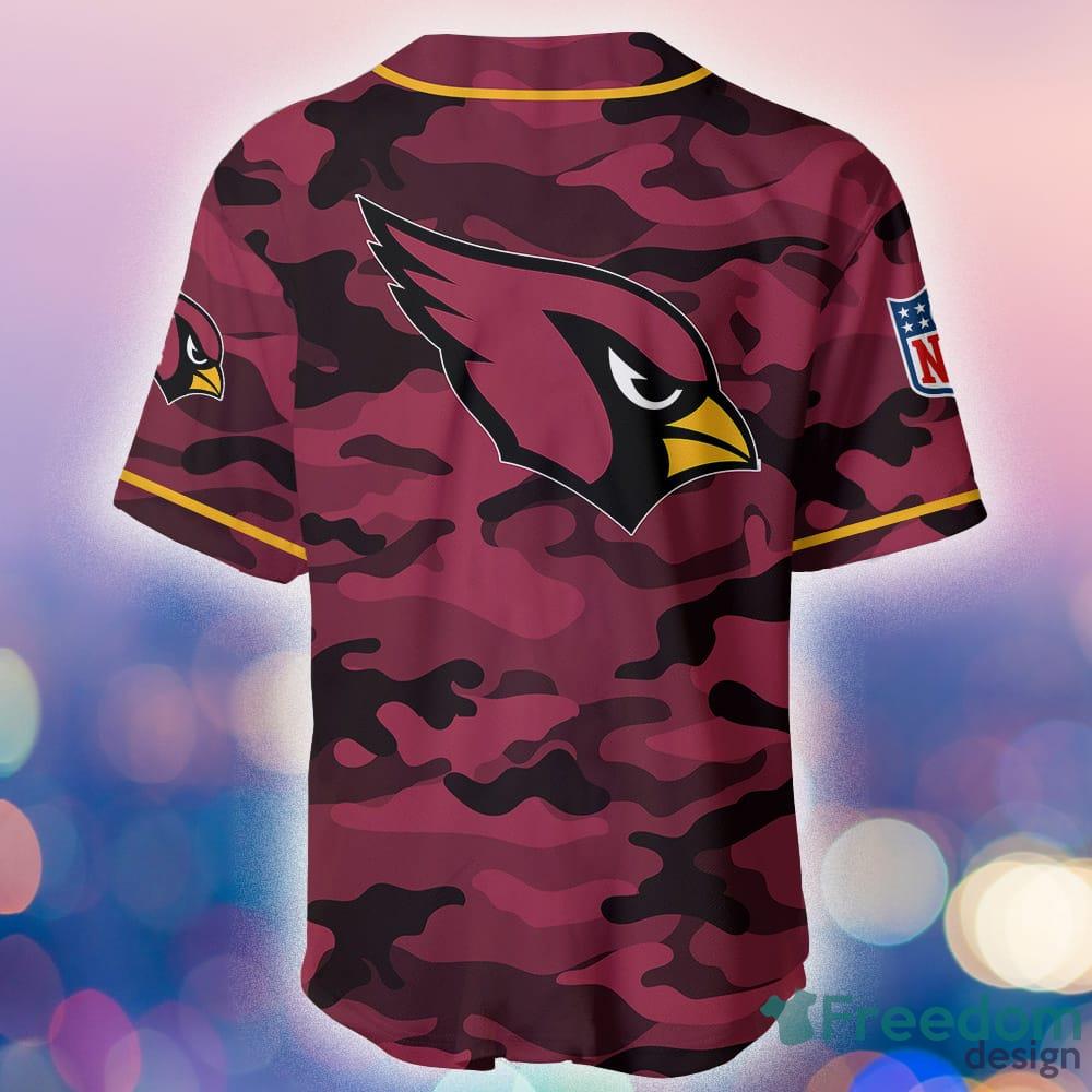 Arizona Cardinals Baseball Jersey Shirt NFL Fan Gifts Custom Name For Men And Women - Arizona Cardinals Baseball Jersey Shirt NFL Fans_2