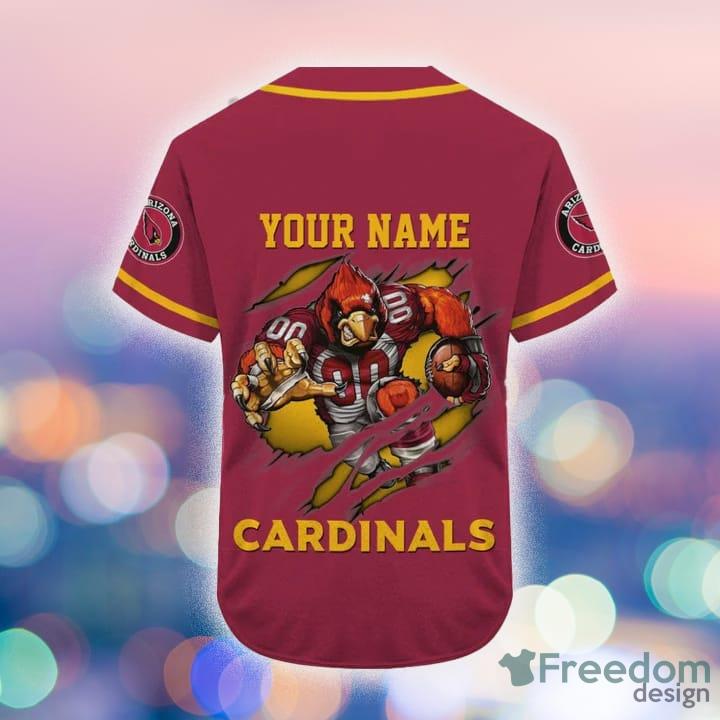 Personalized Arizona Cardinals Personalized Custom Unique Gifts Name  Baseball Jersey Shirt - Mistersoftees