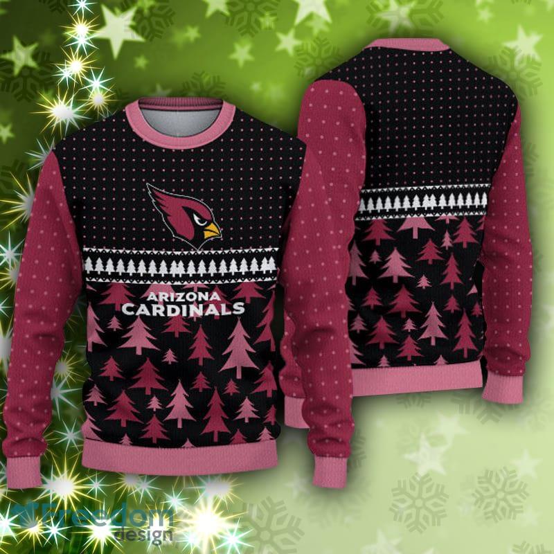 Arizona Cardinals NFL Football Knit Pattern Ugly Christmas Sweater