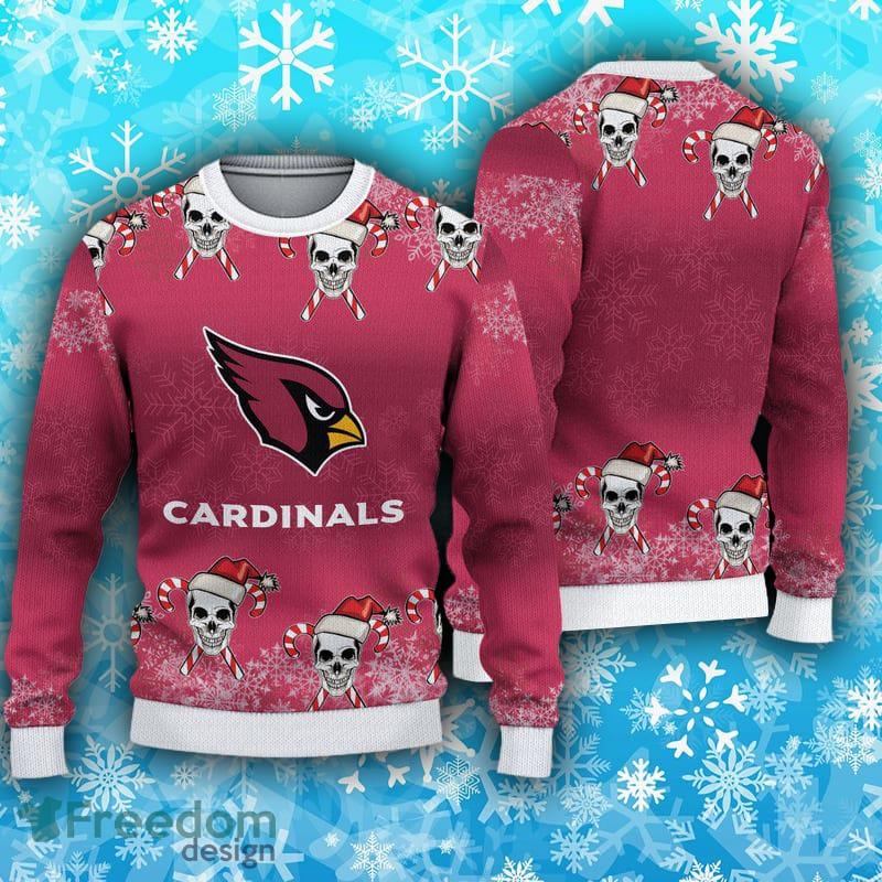 Arizona Cardinals Fans Skull Season Ugly Christmas Sweater