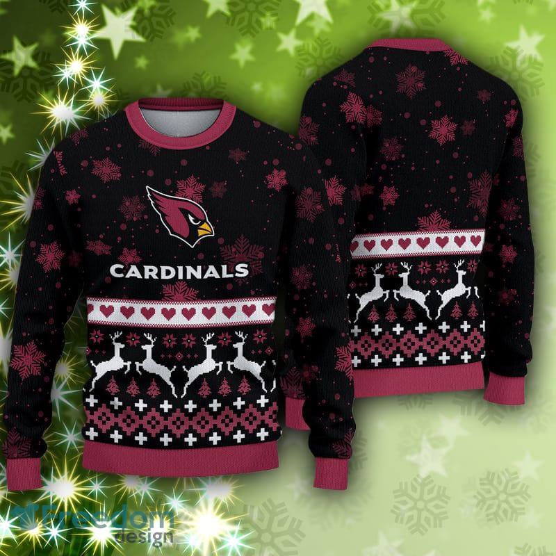 Arizona Cardinals Fans Skull Season Ugly Christmas Sweater - Freedomdesign