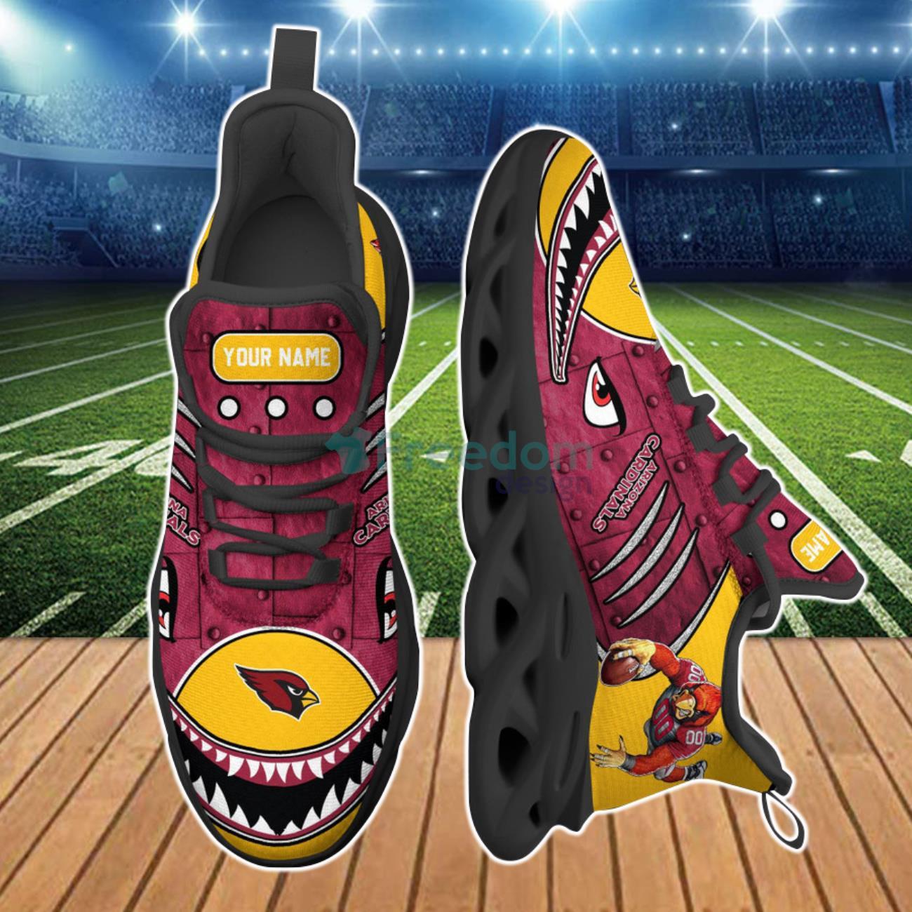 Personalized NFL Arizona Cardinals Custom Name Air Force Shoes