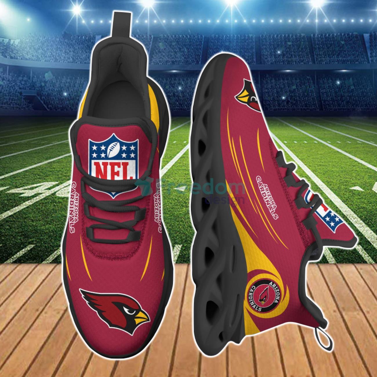 Arizona Cardinals NFL Personalized Max Soul Shoes - Owl Fashion Shop