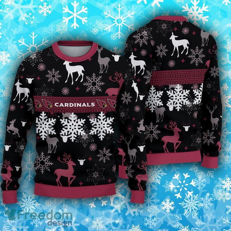 Arizona Cardinals Fans Reindeers Pattern Ugly Christmas Sweater