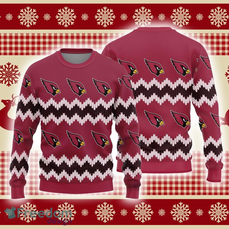 Arizona Cardinals Teams Pine Tree Patterns Pattern Knitted Sweater For  Christmas - Freedomdesign