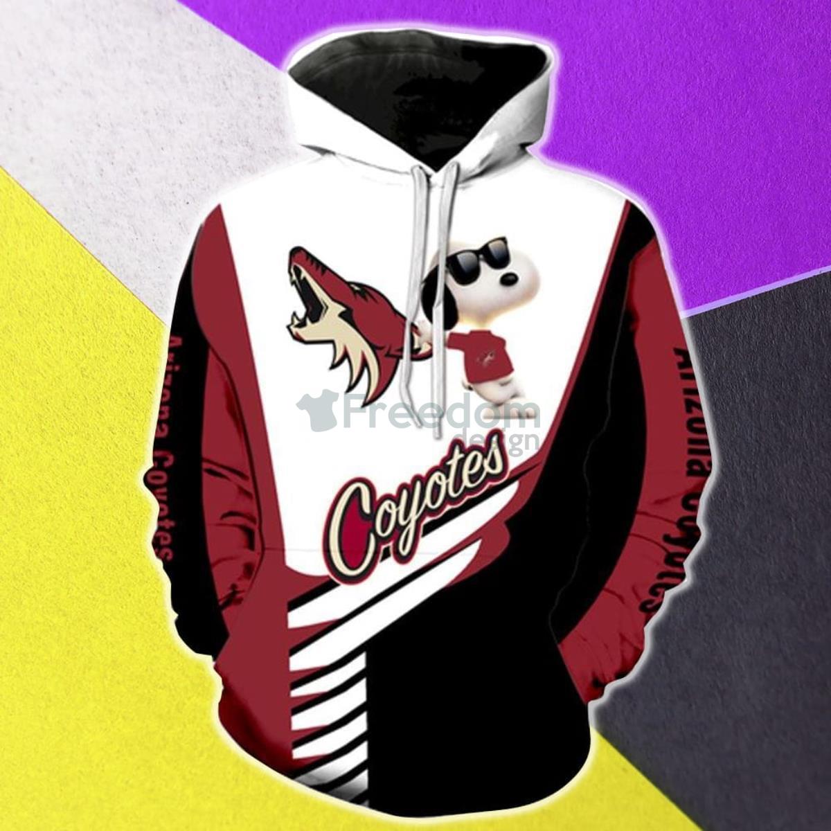 Arizona Coyotes Snoopy New Cartoon Movie Pullover Hoodie Product Photo 1