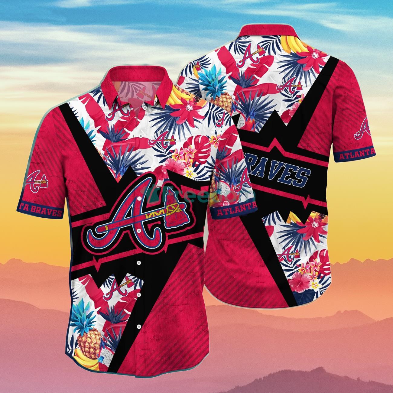 Atlanta Braves MLB Americana Floral Hawaiian Shirt Best Gift For Fans -  Freedomdesign
