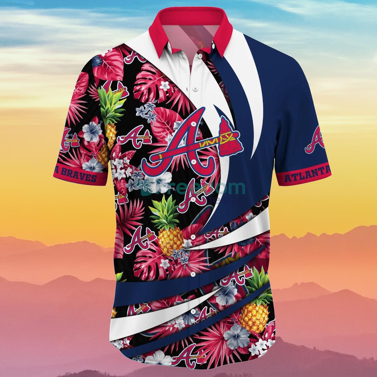 Atlanta Braves MLB Flower Hawaiian Shirt Impressive Gift For Fans - Limotees