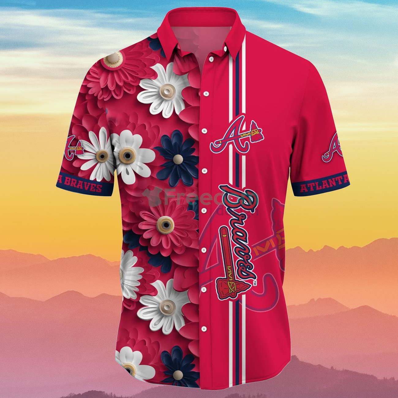 Custom Name Atlanta Braves MLB Hawaiian Shirt Cheap - T-shirts Low Price
