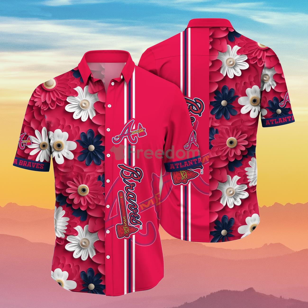 Atlanta Braves MLB Flower Hawaiian Shirt Impressive Gift For Fans - Limotees