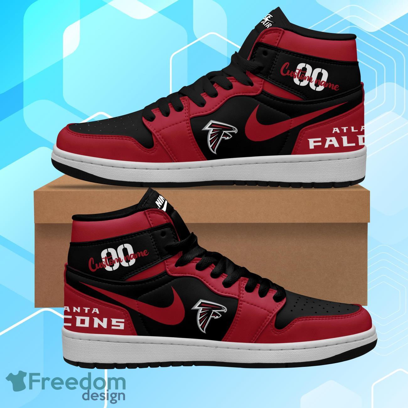 Atlanta Falcons Air Jordan Hightop Shoes Custom Name & Number Product Photo 1