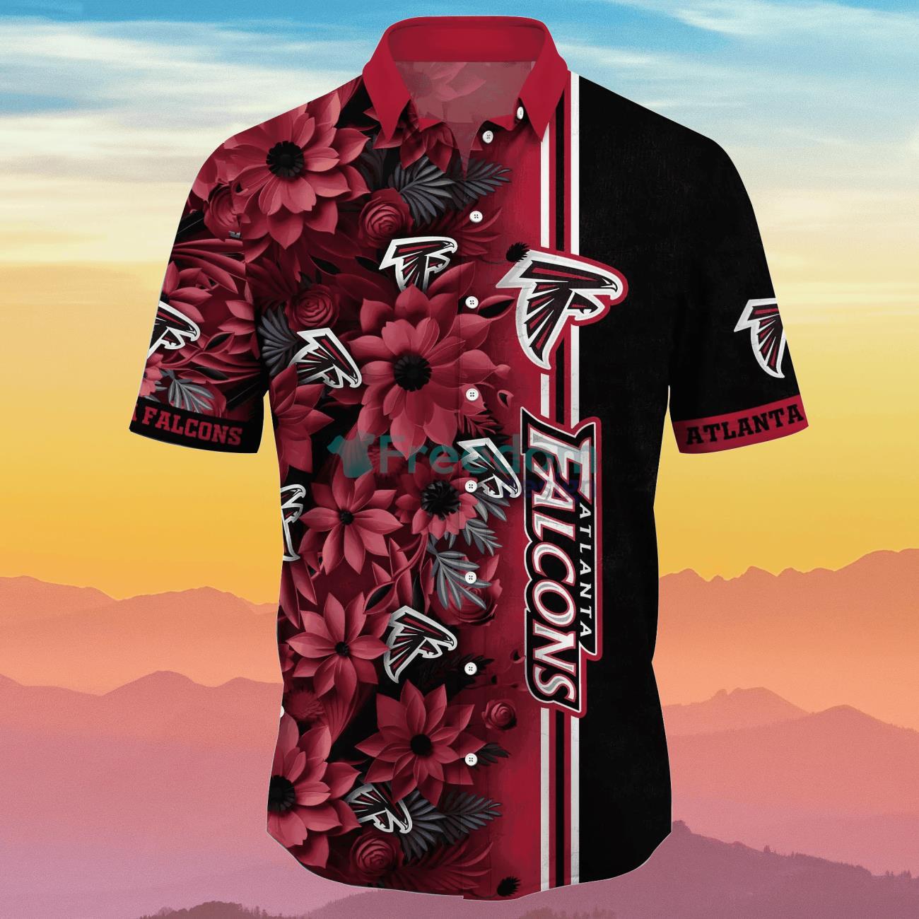 Atlanta Falcons NFL Flower Hawaiian Shirt Best Gift For Men And Women Fans  - Freedomdesign