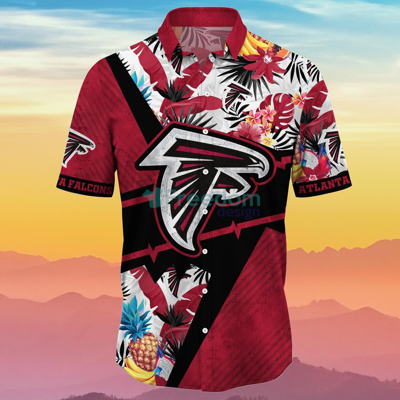 Atlanta Falcons NFL Flower Hawaiian Shirt Best Gift For Men And Women Fans  - Freedomdesign