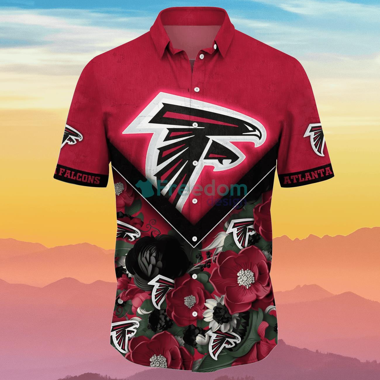 Atlanta Falcons NFL Flower Hawaiian Shirt Special Gift For Real Fans -  Freedomdesign