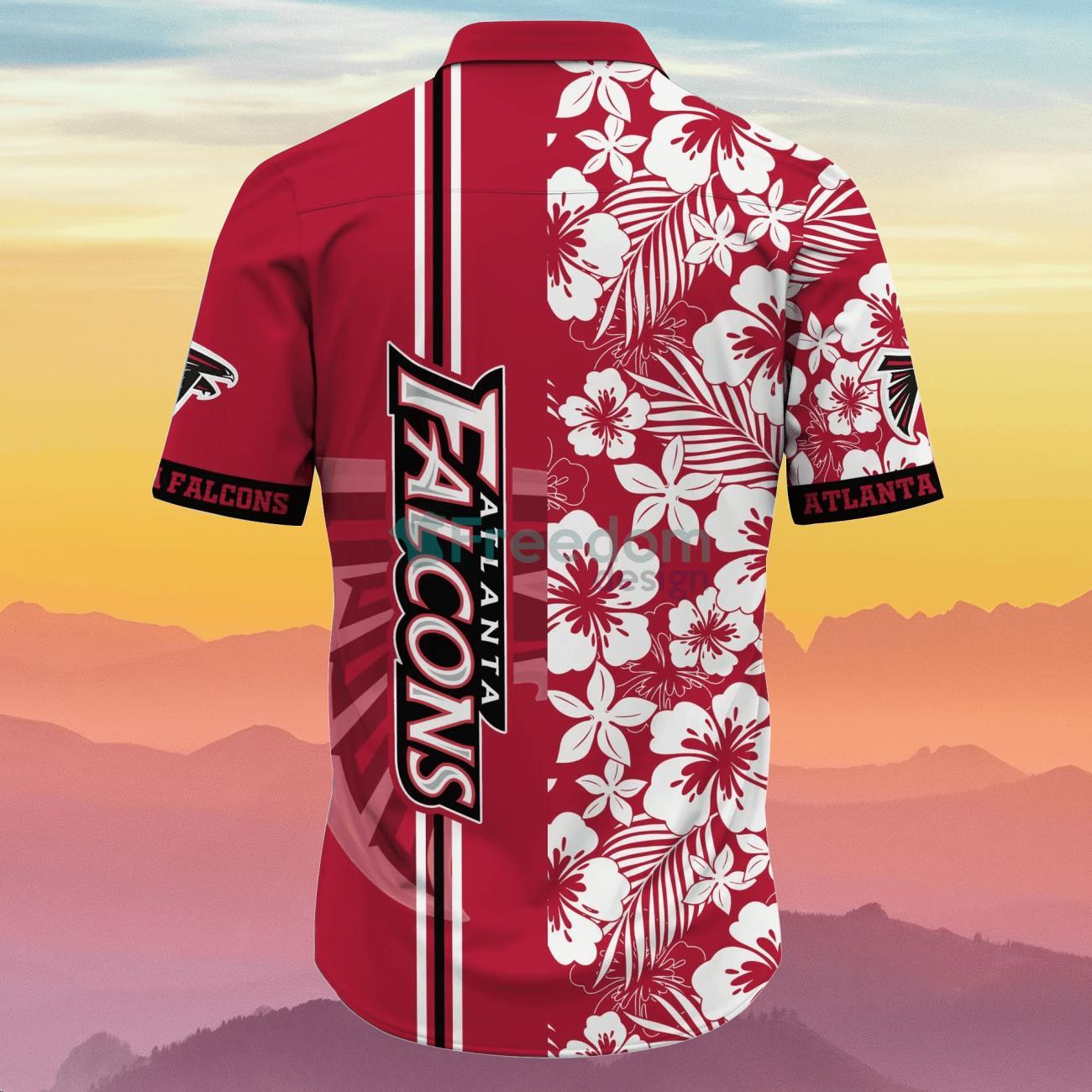 Atlanta Falcons NFL Flower Hawaiian Shirt Best Gift For Men And Women Fans  - Freedomdesign