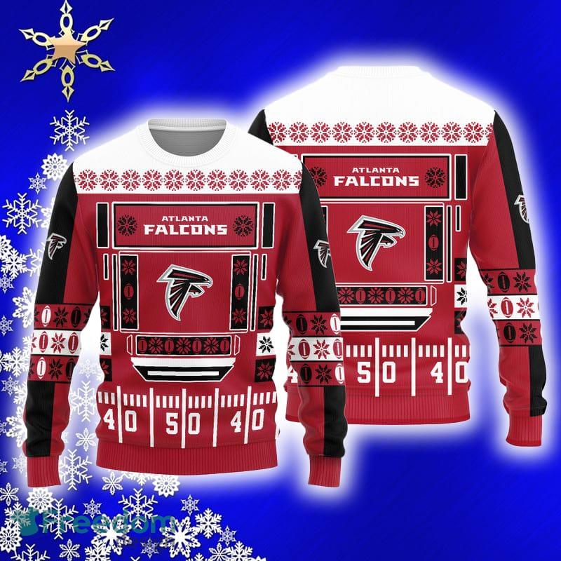 Atlanta Falcons Fans Santa Claus Ugly Christmas Sweater Gift - Freedomdesign