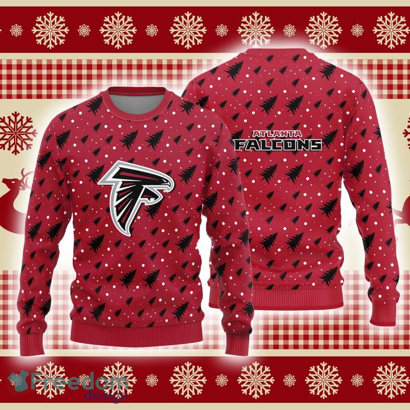 Atlanta Falcons Teams Pine Tree Patterns Pattern Knitted Sweater