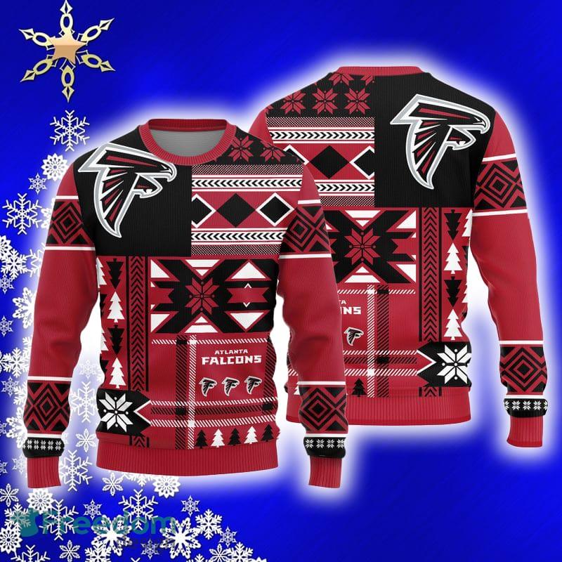 Atlanta Falcons Teams Funny DJ Santa Knitted Sweater For Christmas